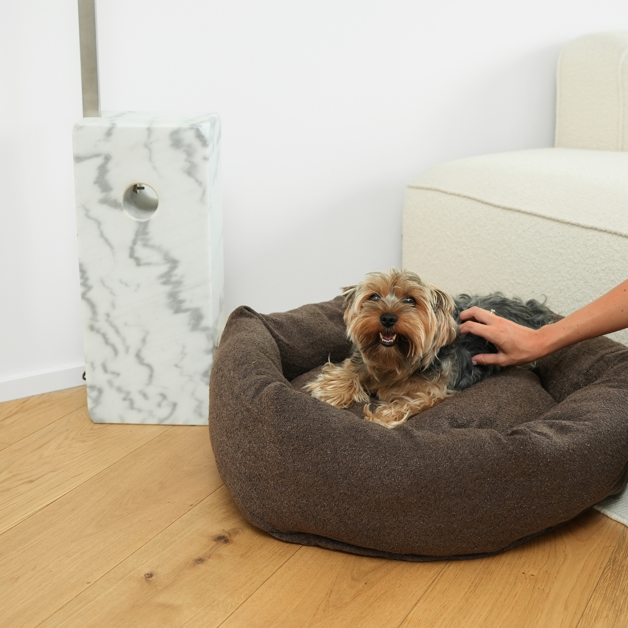 Luna Dog Bed 3.0 | Chestnut Bouclé