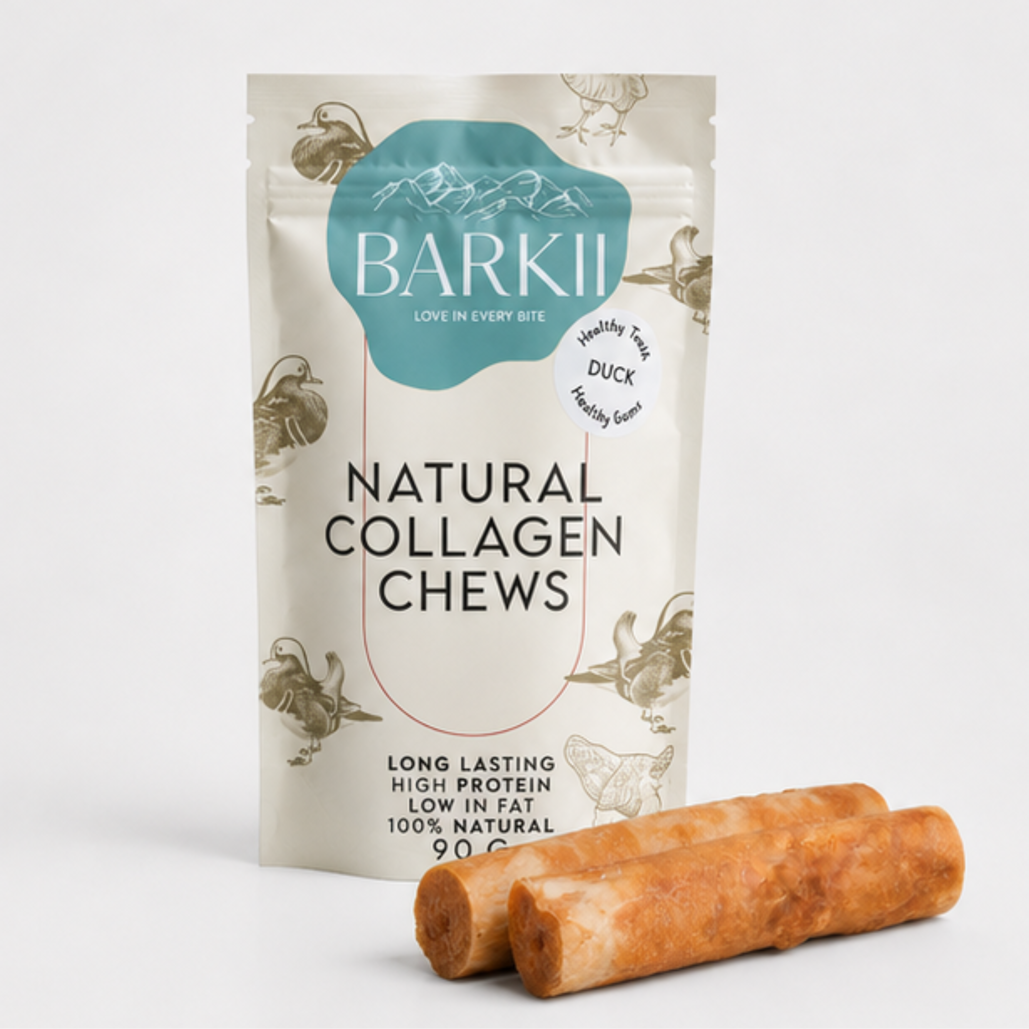 Barkii Collagen Chew Bones | Duck | 90g.
