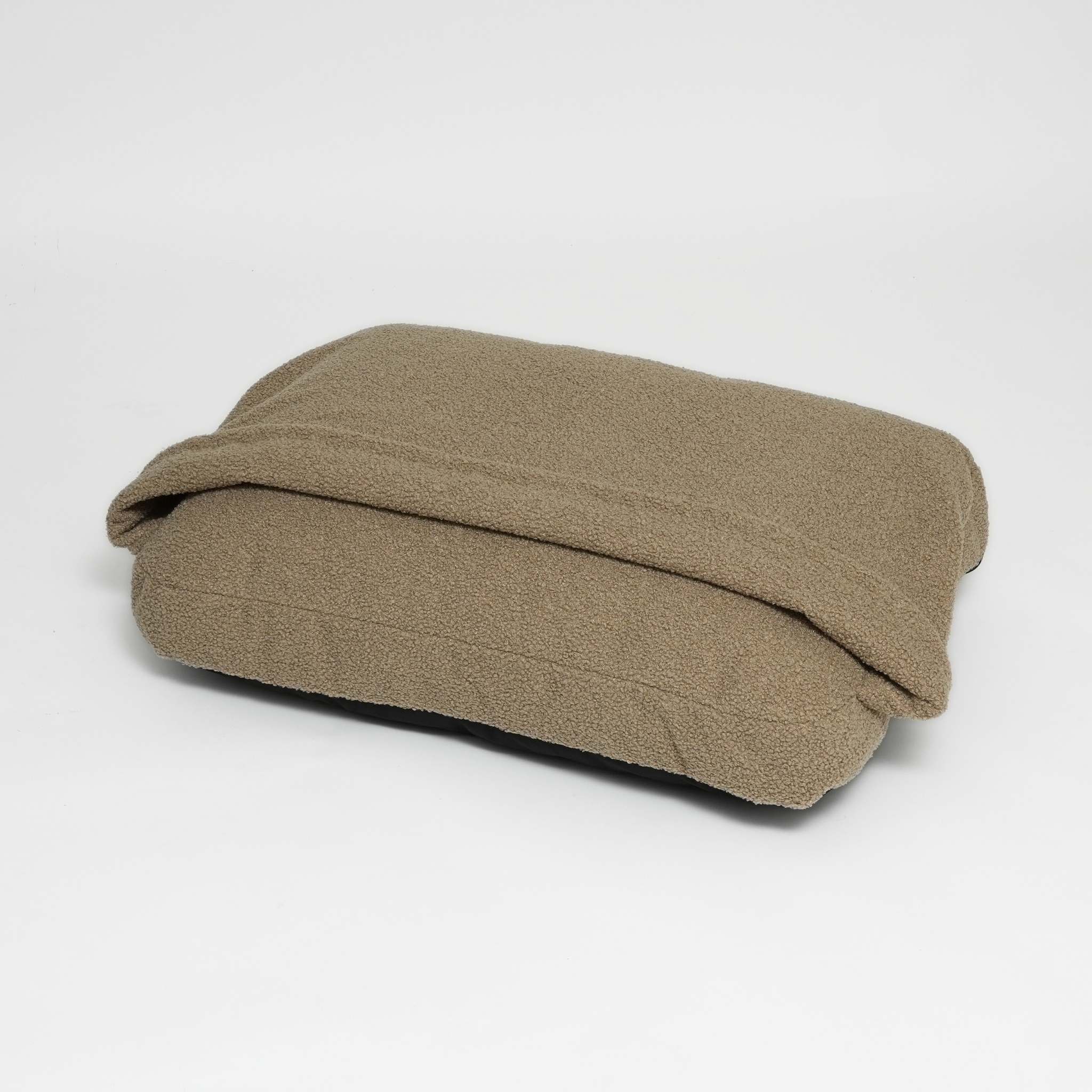 Lana Hooded Dog Cushion | Oat Bouclé